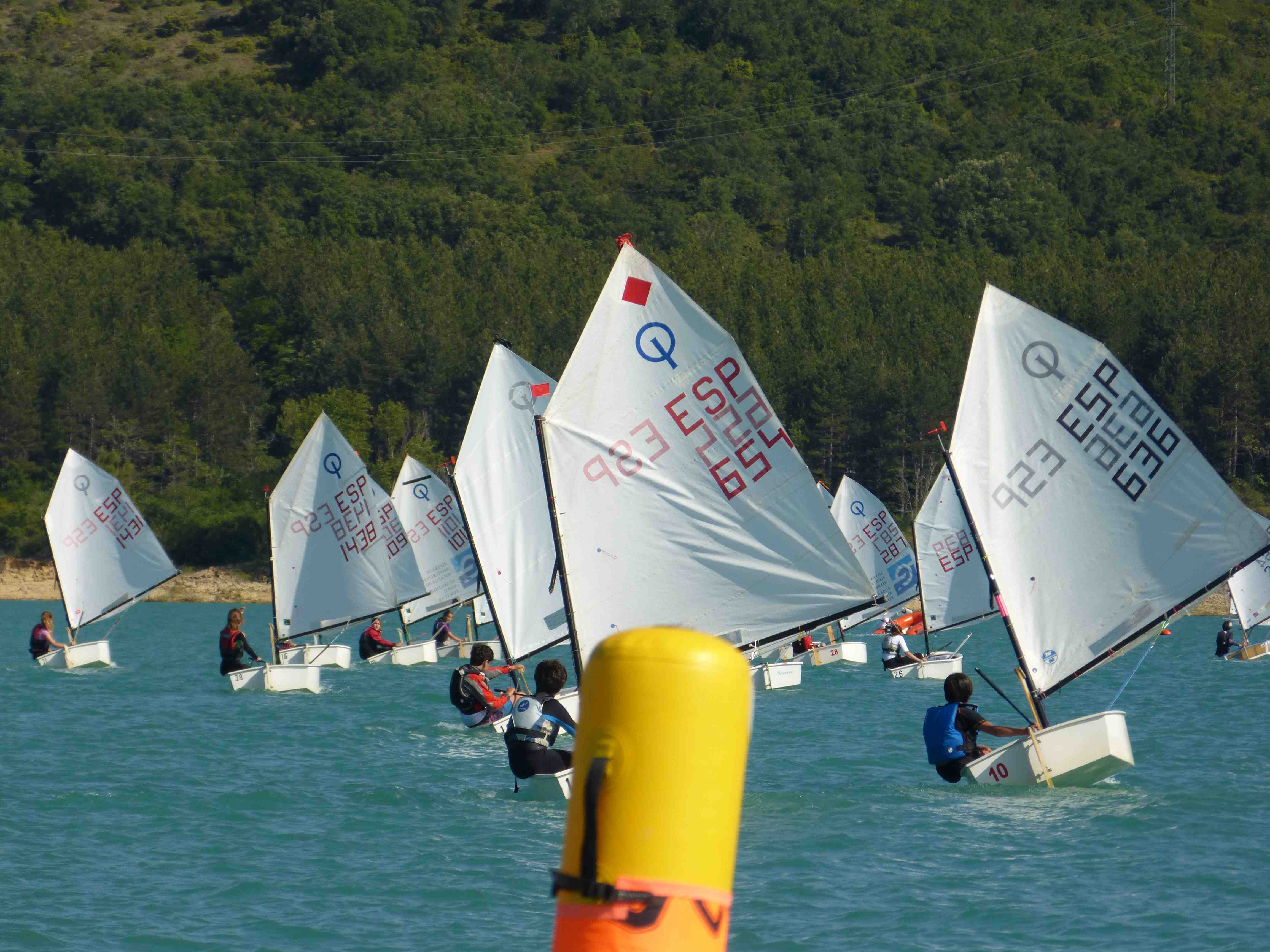 CAMPEONATO NAVARRO OPTIMIST 2015. Eneko Zubeldia bronce de los Benjamines.